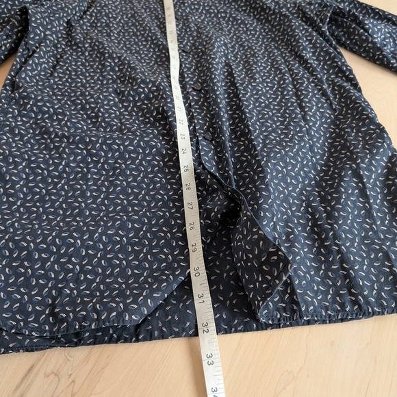 PATRICK ASSARAF Navy Patterned Shirt - Picture 6 of 13